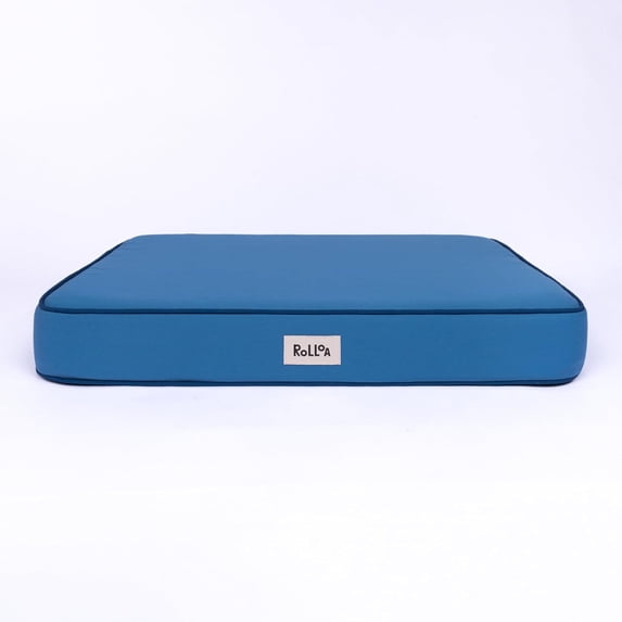 ROLLOA Cooling Gel Memory Foam Orthopedic Pet Bed with Washable Cover-Medium-Blue