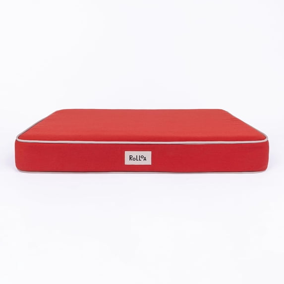 ROLLOA Cooling Gel Memory Foam Orthopedic Pet Bed with Washable Cover-Medium-Red