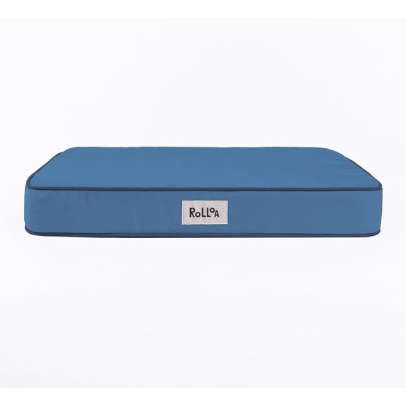ROLLOA Cooling Gel Memory Foam Orthopedic Pet Bed with Washable Cover-Small-Blue