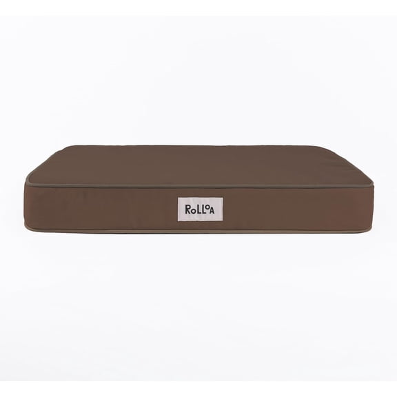 ROLLOA Cooling Gel Memory Foam Orthopedic Pet Bed with Washable Cover-Small-Brown