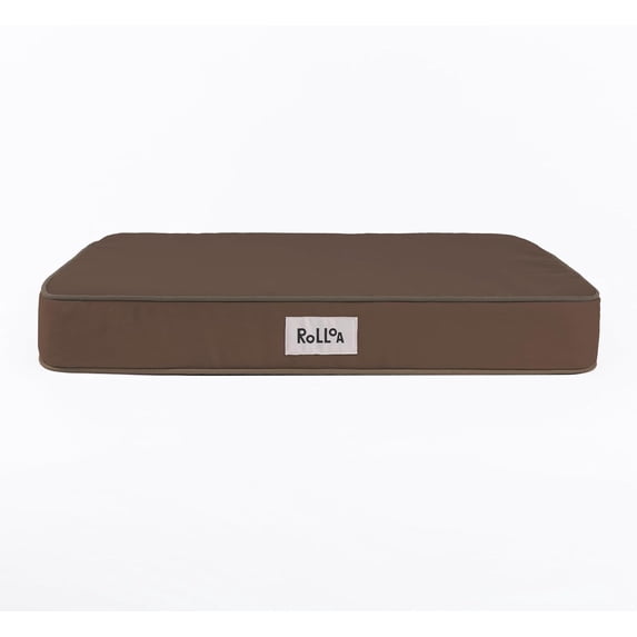 ROLLOA Cooling Gel Memory Foam Orthopedic Pet Bed with Washable Cover-Small-Brown