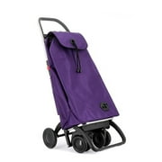 ROLSER I-Max MF 4 Wheel 2 Swivelling Foldable Shopping Trolley - Purple