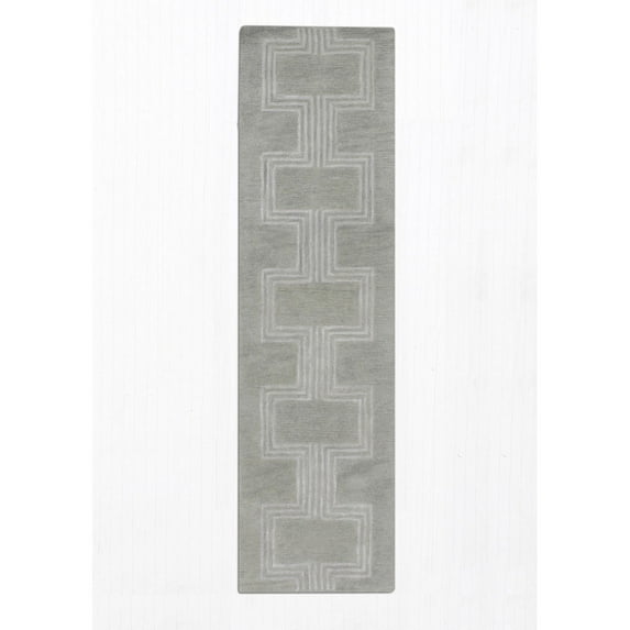 Roma Boxes Rug-Color:Grey,Size:8'Lx27"Wx0.625"H