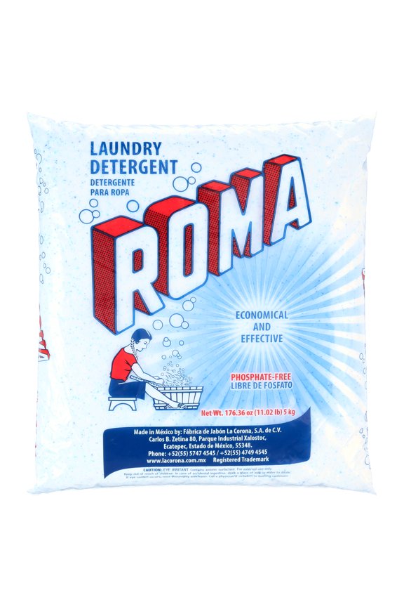 Laundry Detergent, Heavy-Duty Use, All Ages, Biodegradable & Phosphate-Free, Fast Dissolving Laundry Detergent, Powder Cleanser with Anionic Surfactant, 11 lb