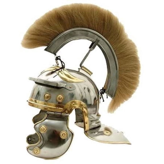 ROMAN CENTURION HELMET - WHITE PLUME