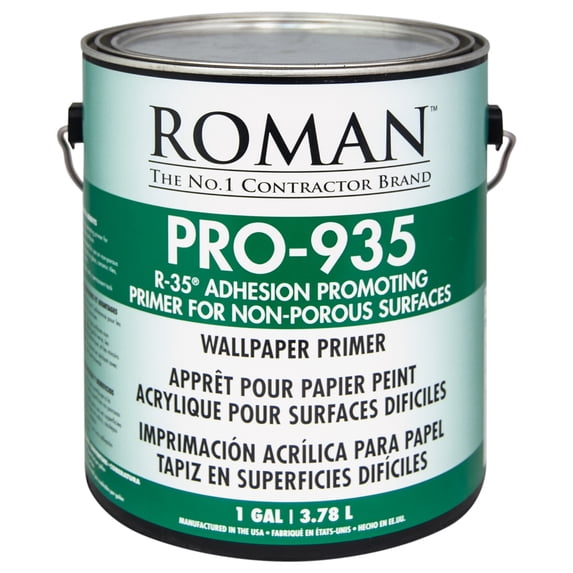 ROMAN PRO-935 R-35 Adhesion Promoting Wallpaper Primer, Clear, 1-Gallon, (450 sq. ft)