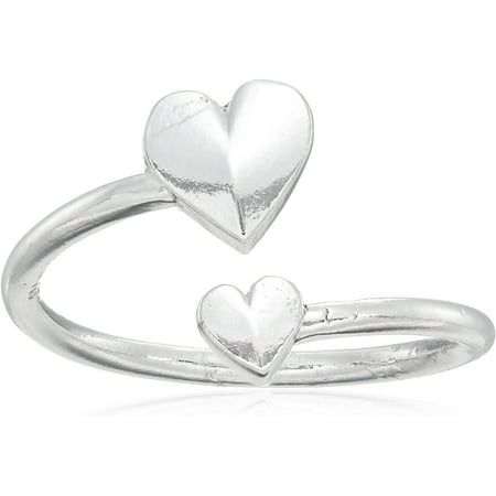 ROMANCE HEART RING WRAP Sterling Silver New WithTag Card Pouch & Box