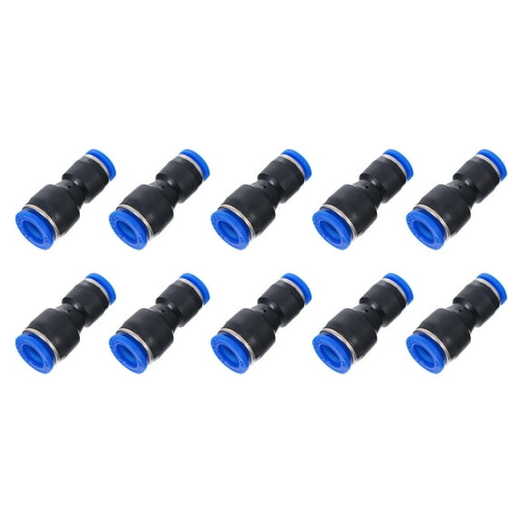 ROMANSENTIAL 10Pcs Blue Plastic Quick-connect Fittings for Tool Change Compressor Quick Coupler