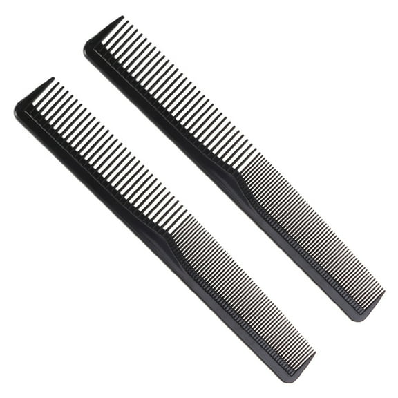 ROMANSENTIAL 10Pcs Heat Resistant Barber Comb Plastic Hairdressing Tools For Men And Women Black