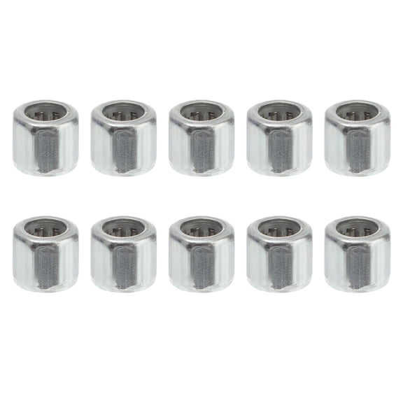 ROMANSENTIAL 10Pcs Silver Thrust Needle Roller Bearing for Bike Use High Load Capacity