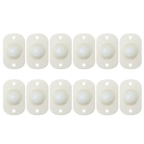 ROMANSENTIAL 12Pcs ABS Caster Wheels for Storage Box and Moving 1.77X1.18X0.39In