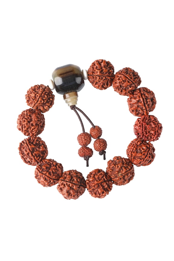 1Pack Natural Stone Bracelet Bodhi Hand Bracelet Bamboo Wooden Classical Decorative