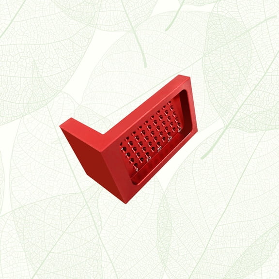 ROMANSENTIAL Pocket Ruler Woodworking T Ruler Aluminum Alloy Red For Teachers 1Set