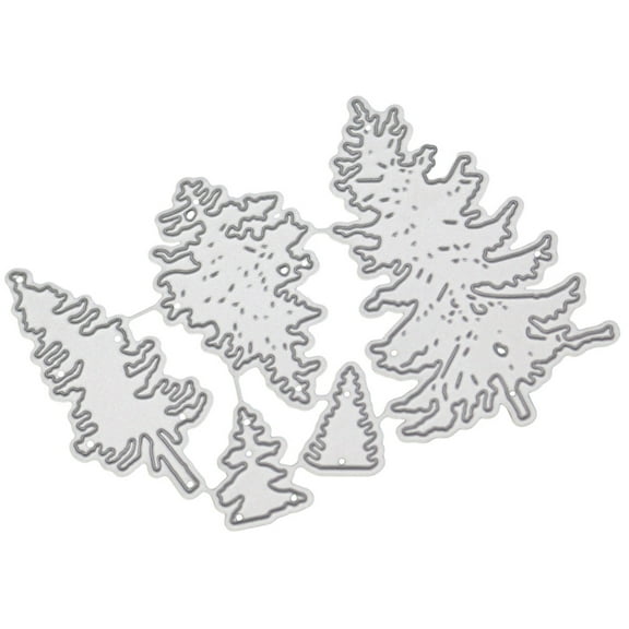 ROMANSENTIAL 1Pcs Christmas Tree Shaped Embossing Stencil For Diy Projects And Gifts