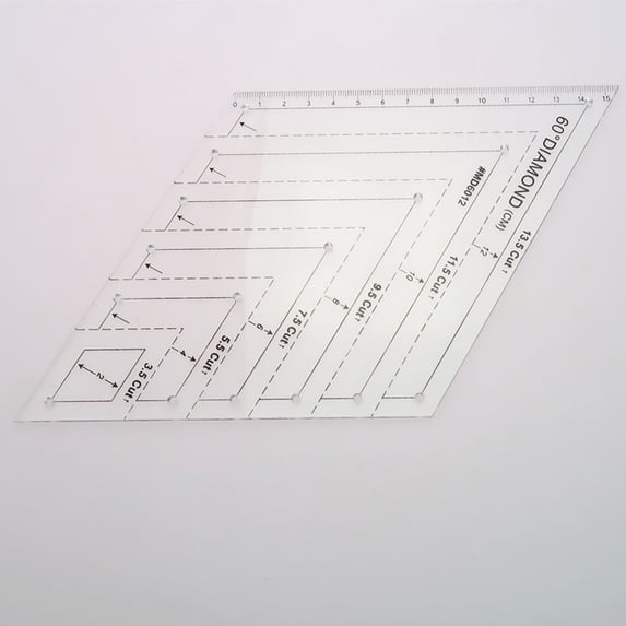 ROMANSENTIAL 1Set Acrylic Quilting Ruler for Quilting and Patchwork Tools in Craft Projects