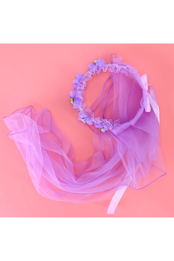 1Set Floral Wreath Headband for Girls Wedding and Banquet