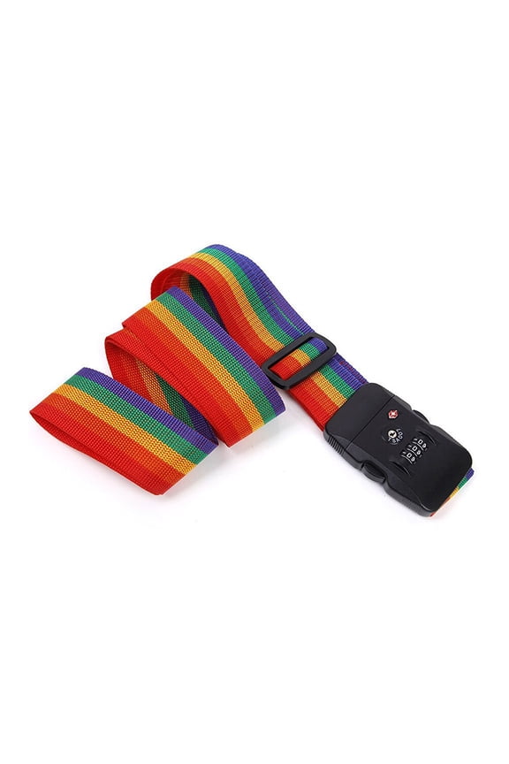 Adjustable Luggage Strap Belt , Colorful Travel Suitcase Safety Strap, 1 Piece