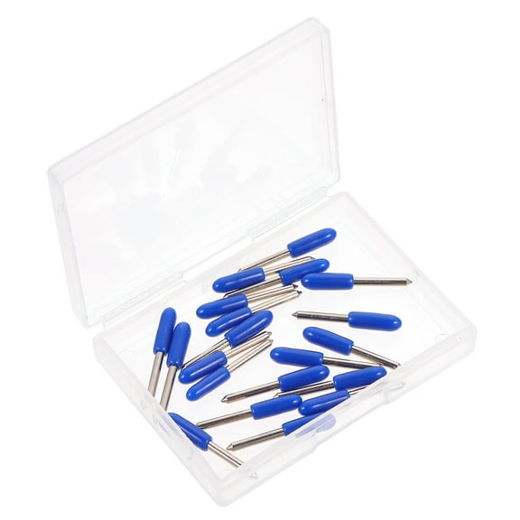 ROMANSENTIAL 20Pcs Blue Rubber Coating Cutting Tools Engraving Tool Set For Sign Making