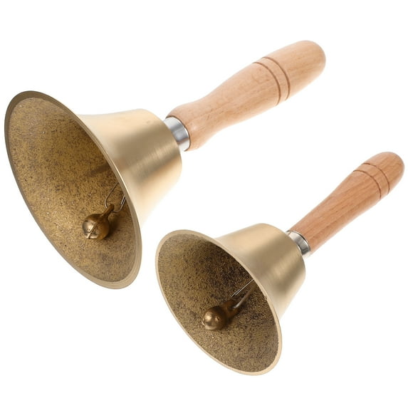 ROMANSENTIAL 2Pcs Assorted Color Metal and Wood Bells for Homeowners ...