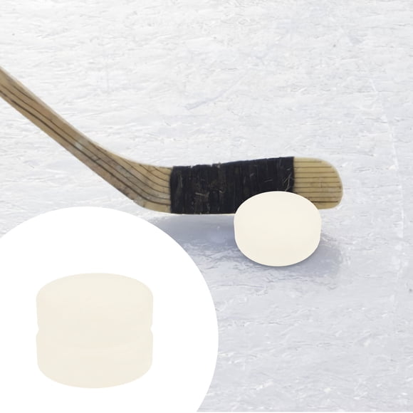 ROMANSENTIAL 2Pcs Ice Hockey for Backyard and Travel Games Lightweight