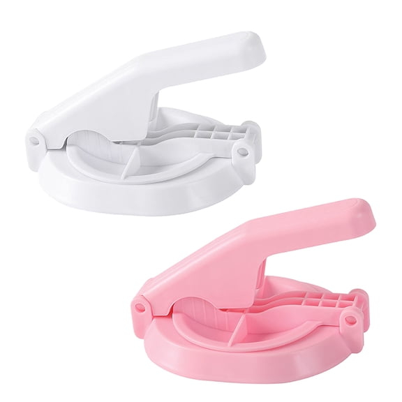 ROMANSENTIAL 2Pcs Assorted Color Dumpling Wrapper Maker Plastic Dough Mold for Kitchen