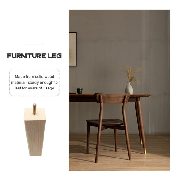 ROMANSENTIAL 4Pcs Decorative Furniture Leg in Assorted Color for Sofa and Cabinet 15X1.9In