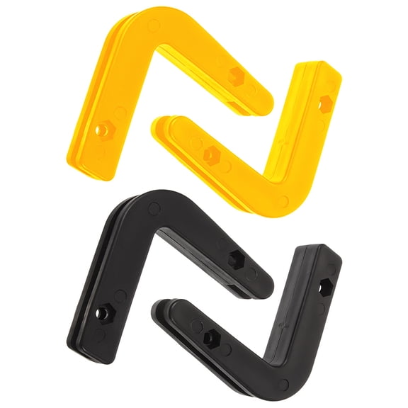 ROMANSENTIAL 4-Piece Wall Mount Barbell Rack Set, Suspension Brackets for Home Gym and Commercial Fitness Use