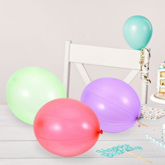 ROMANSENTIAL 50Pcs Punch Balloons Assorted Color Latex Inflatable For Children's Birthday Party And Family Gatherings