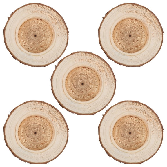 ROMANSENTIAL 5Pcs Log Candlestick Holders in Assorted Colors for Candlelight Dinner and Weddings