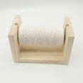 thumbnail image 1 of ROMANSENTIAL Crochet Spool Holder 1Pcs Spool Rack Light Brown Wooden Embroidery Line Tool Holder for Crafting and Knitting, 1 of 8