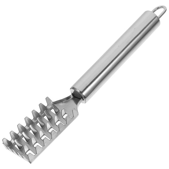 ROMANSENTIAL Prevent Hand Cutting Scale Shaver Silver Stainless Steel 1Pcs