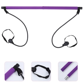 ROMANSENTIAL Bodybuilding Yoga Stick in Purple - Premium Stainless Steel and ABS for Home Gym