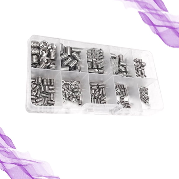 ROMANSENTIAL 300PCS Machine Screw Assortment Kit Stainless Steel for DIY Enthusiasts