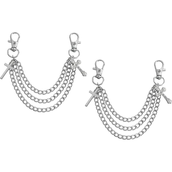 ROMANSENTIAL Shoe Charms for Sneaker 1 Pair Silver Alloy Pendant for Various Occasions