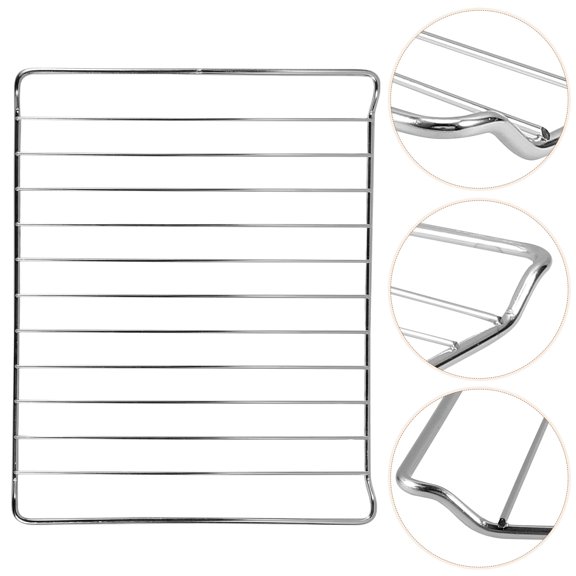 ROMANSENTIAL Oven Wire Rack Plated Silver Stainless Steel for Baking and Storage Use