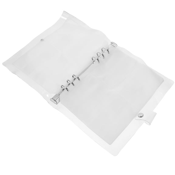 ROMANSENTIAL stamp storage binder Flat-Opening PVC Cover, 4-Pocket Cutting Die Organizer 10 Pages