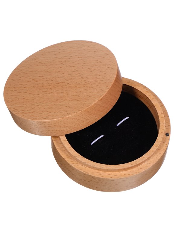 Cufflink Organizer, Wooden, Light Brown, Elegant Presentation, Jewelry Storage