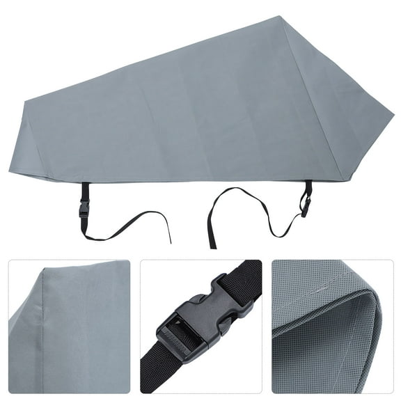 ROMANSENTIAL Waterproof Grey Trailer Cover for Trailer 1Pcs 40.6X26.4X11.8in