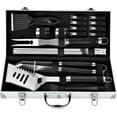 thumbnail image 1 of ROMANTICIST 20pcs Professional BBQ Accessories Set - Heavy-Duty Stainless Steel Grill Tool Kit, Perfect Holiday Gift for Christmas & Fall & Winter Grilling, Camping & Family Gatherings, 1 of 6