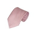 thumbnail image 1 of ROMARIO MANZINI Pink and White Pin Stripe WOVEN NECKTIE, 1 of 1