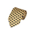thumbnail image 1 of ROMARIO MANZINI NAVY, RED ON YELLOW CONSERVATIVE PRINTED DESIGN Standard Necktie, 1 of 3