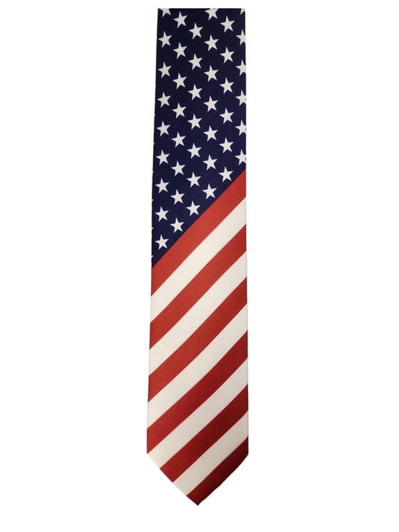 Patriotic Design Stars and Stripes US Novelty Tie