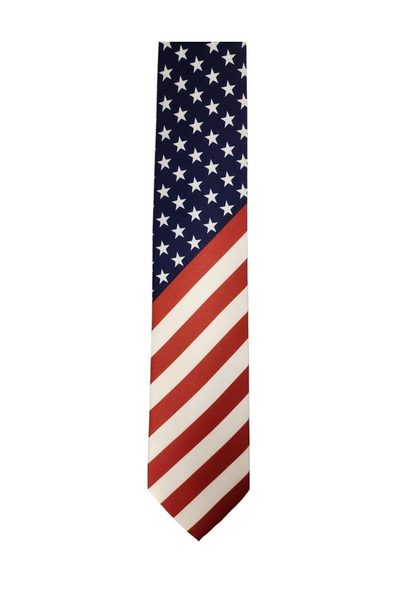 Patriotic Design Stars and Stripes US Novelty Tie