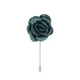 thumbnail image 1 of ROMARIO MANZINI Solid Forest Green Floral Lapel Pin, 1 of 1