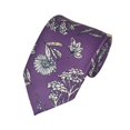 thumbnail image 1 of ROMARIO MANZINI White Floral on Purple PRINTED DESIGN TIE, 1 of 3