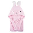 thumbnail image 1 of ROMASA  Toddler Hooded Bath Towel Ultra Soft Towel Highly Absorbent Bathrobe Blanket Baby Shower Gifts for Boys Girls- 27.5" x 55"(Pink-Rabbit), 1 of 8