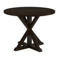 thumbnail image 1 of ROME + OAK Spier 40" Modern Farmhouse Pedestal Round Dining Table, Dark Brown, 1 of 9