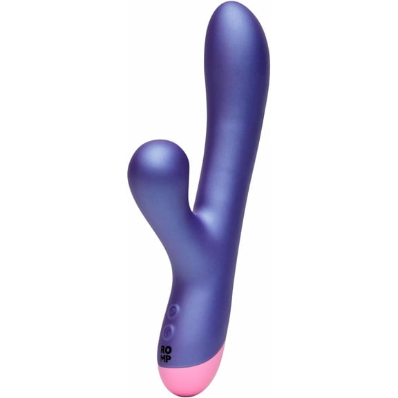 ROMP Pulse Dual Motor Personal Massager with Air Technology, Rechargeable & Waterproof, Purple