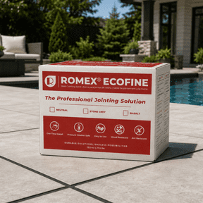 ROMPOX ECO-FINE Ready-Mixed Sand and Resin Joint Mortar: Triple Strength Formula for Porcelain, Pavers & Natural Stone. Pressure Washer Safe, Weed Free & Easy Installation. Basalt Color