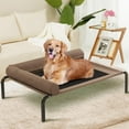 ROMROL Elevated Dog Bed, MMF7 Cooling Raised Dog Cots Beds for Large